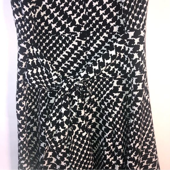 Victoria's Secret The Deep V Hounds Tooth Pleated Cocktail Dress Size 4 - Picture 10 of 14